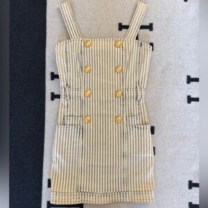 Balmain mini denim dress
